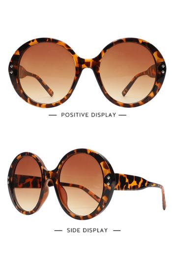 one pc stylish new 7 colors round plastic big frame uv protection sunglasses