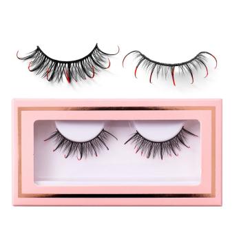 halloween one pairs synthetic curly false eyelashes with box(length:32mm)