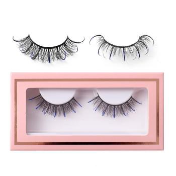 Halloween one pairs cross curly synthetic false eyelashes(length:32mm)
