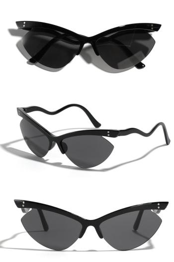 one pc stylish new 4 colors half plastic frame uv protection sunglasses