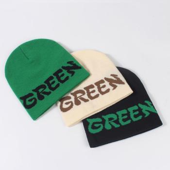 one pc letter street knitted hat 57cm