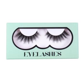 one pair synthetic daily fake eyelashes with box(length:35mm) #1#