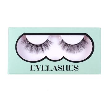 one pair synthetic cross fake eyelashes with box(length:35mm) #2#