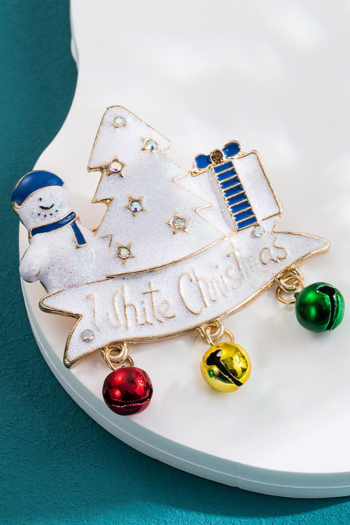one pc stylish christmas new snowman shape brooch(width:4.8cm)