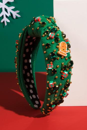 one pc stylish christmas resin decor kink hair hoop(width:3cm)