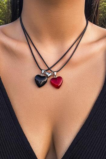one pc stylish new heart pendant magnetic adjustable necklace