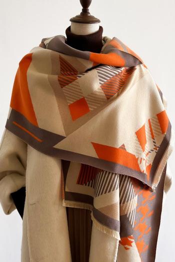 one pc stylish new imitation cashmere geometric pattern warm scarf 65*185cm
