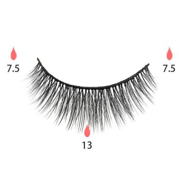 three pair with magnetic eye lasting magnetic fake eyelashes with box#6(length:32mm)