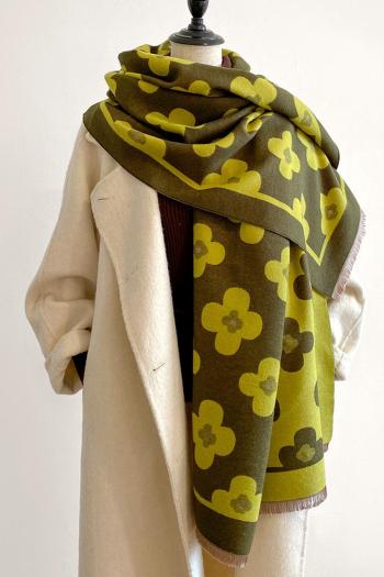 one pc stylish new 5colors floral pattern imitation cashmere warm scarf 65*185cm