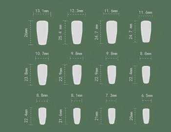 Christmas 24 pcs matte pearl snowflake fake nails x3 boxes(with 3 pcs tapes)