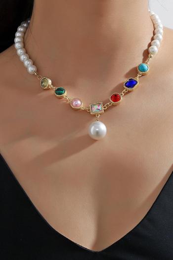 one pc all-match pearl necklace(length:40+9cm)