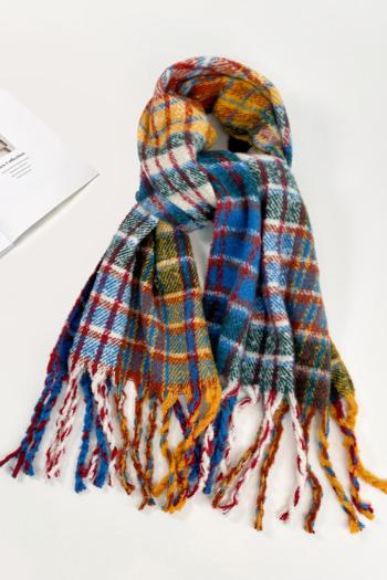 one pc stylish new multicolor lattice warm scarf 50*210cm