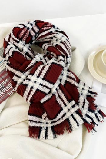 one pc stylish new 6 colors lattice imitation cashmere warm scarf 65*210cm