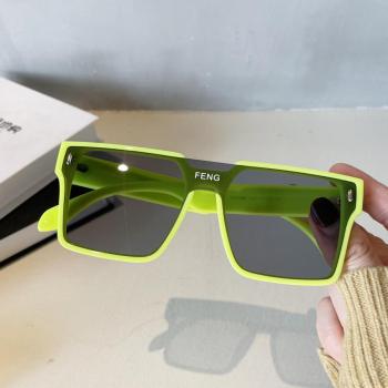 One pc stylish new 6 colors square big plastic frame uv protection sunglasses