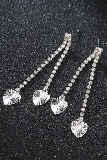 one pair new stylish rhinestone tassels pendant earrings(length:6.5cm)