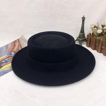 one pc stylish new solid color bow decor top hat 58-60cm
