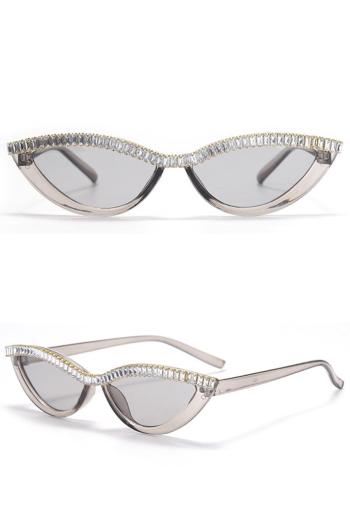 one pc stylish new 6 colors rhinestone decor cat eye uv protection sunglasses