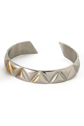 one pc stylish stainless triangle open design bracelet(width:1.2cm)
