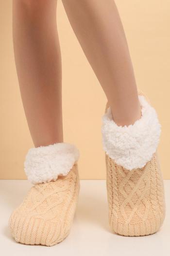 one pair new stylish 6 colors anti-slip design warm thicken ankle socks