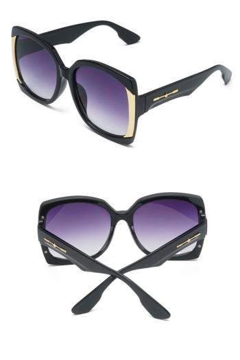 one pc stylish new 7 colors big square plastic frame uv protection sunglasses
