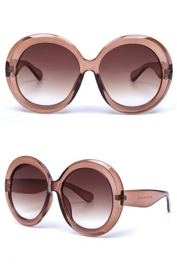 one pc stylish new 9 colors big round plastic frame uv protection sunglasses