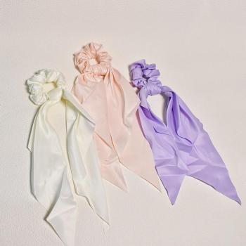 one pc stylish new 3 colors solid color satin kink hair rope(width:7.5cm)