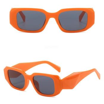 one pc stylish 5 colors orange uv protection sunglasses with glasses case