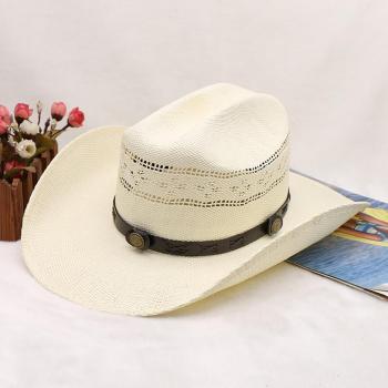 one pc stylish new summer weave beach straw hat 58-60cm