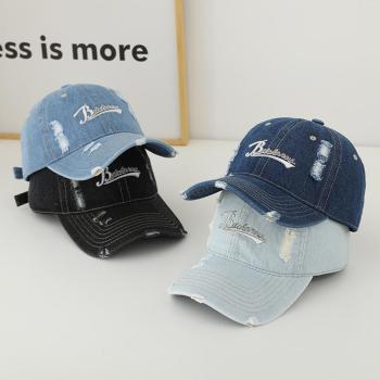 one pc stylish new 4 colors letter labeling denim baseball cap 55-60cm