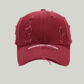 one pc stylish new 7 colors letter embroidery hole baseball cap 54-60cm