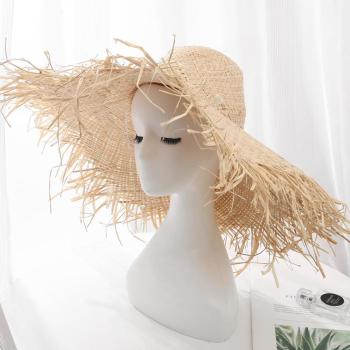 one pc stylish new summer outdoor beach cone top straw hat 54-58cm