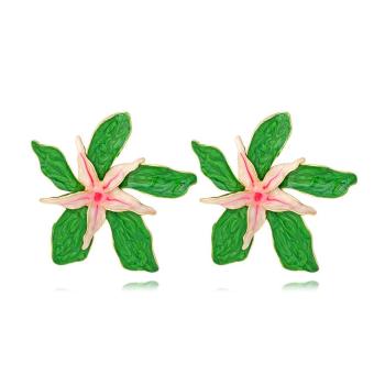 one pair stylish personality forest flower earrings