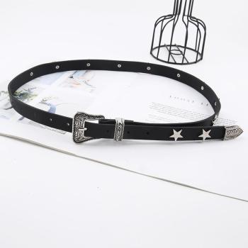 one pc stylish new pentagram rivet decor belt(width:1.8cm,length:103cm)