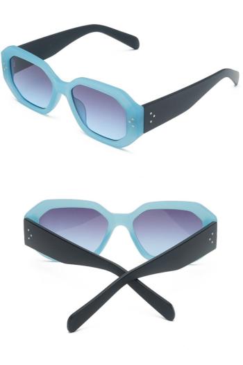 one pc stylish new 7 colors geometric frame uv protection sunglasses