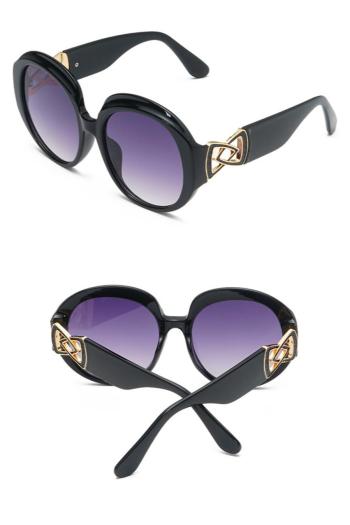 one pc stylish new 7 colors round plastic frame uv protection sunglasses