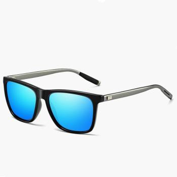 one pc stylish new square metal frame outdoor uv protection sunglasses