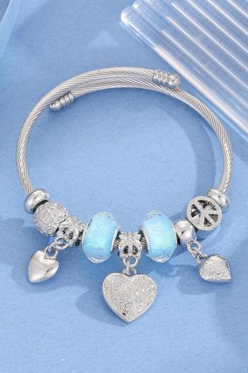 one pc stylish new heart pendant alloy bracelet(length:6cm)