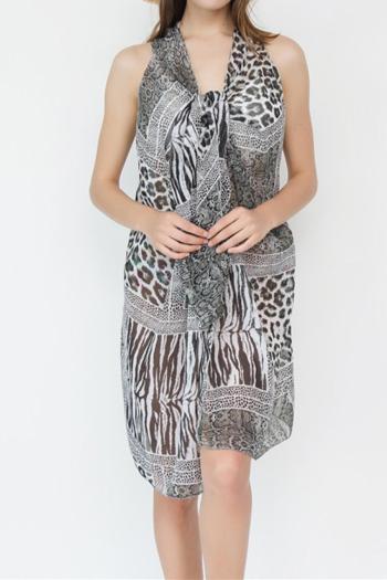 one piece stylish leopard print  all-match scarf shawl 130*142cm