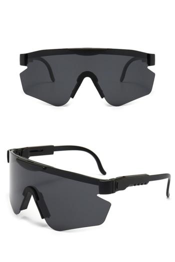 one pc stylish new solid color outdoor riding polarized uv protection sunglasses