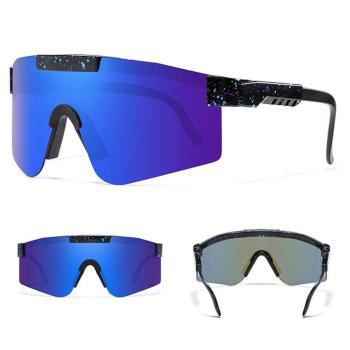 one pc stylish new windproof coating outdoor riding sunglasses#4
