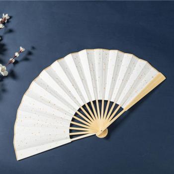 one pc bamboo framework rice paper folding fan 33*62cm