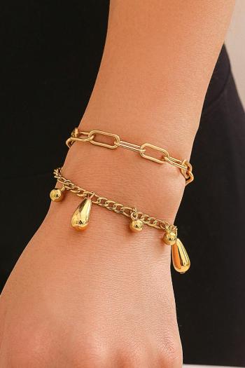 one pc new personality drop-shaped alloy bracelet