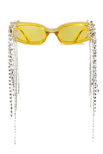 one pc new stylish handmade rhinestone tassel outdoor sunglasses