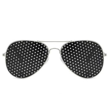 one pc stylish new metal frame uv protection micro holes sunglasses