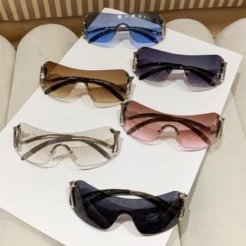 one pc stylish new 6 colors frameless snake shape glasses leg sunglasses