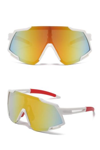 one pc stylish new contrast color pc frame outdoor cycling sunglasses#2