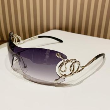 one pc stylish new framess snake glasses leg gradient color sunglasses