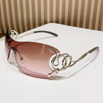 one pc stylish new framess snake glasses leg contrast color sunglasses