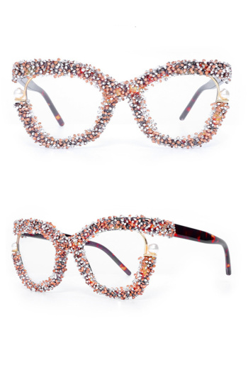one pc new 6-color with large frame sizes rhinestones & faux pearl sunglasses