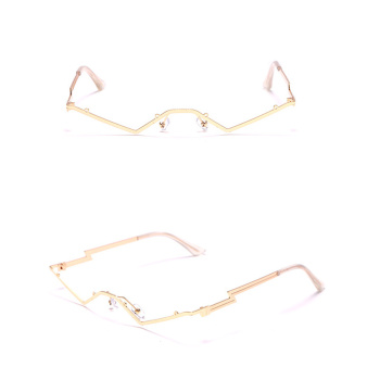 one pc personality lightning bolt shape all-match metal frames (no lenses)